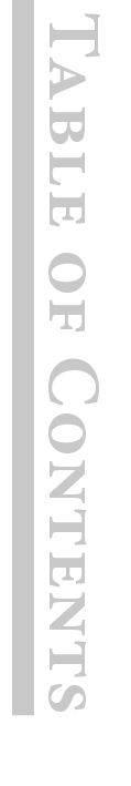 Table of Contents